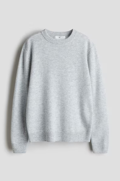 H & M - Cashmere-Blend Sweater - Gray | H&M (US + CA)