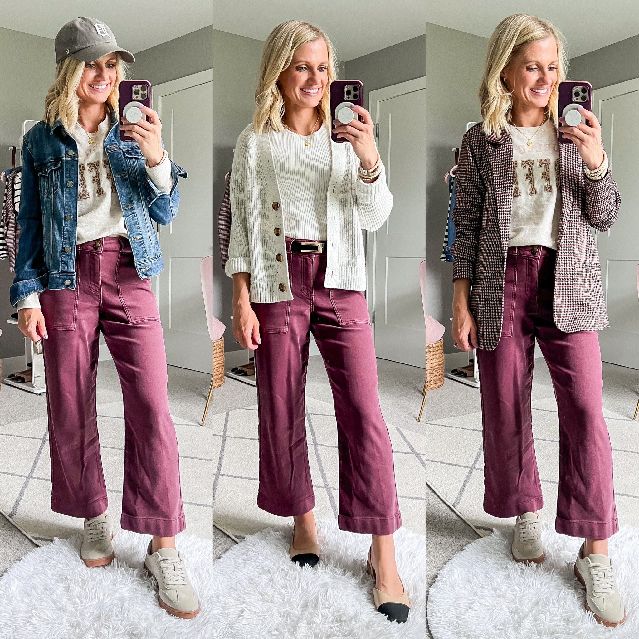 Mom-friendly fall capsule wardrobe outfits. For more details on post visit thriftywifehappylife.com

#LTKSeasonal #LTKStyleTip #LTKFindsUnder100