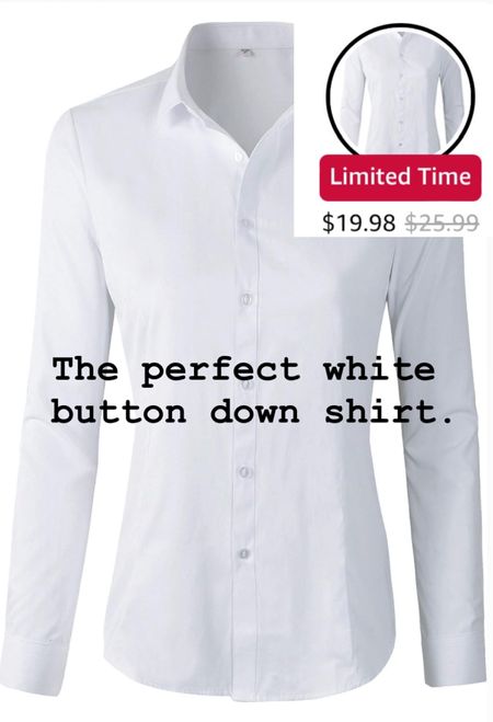 The most perfect white button down shirt for an amazing price 

#LTKfindsunder50 #LTKstyletip #LTKsalealert