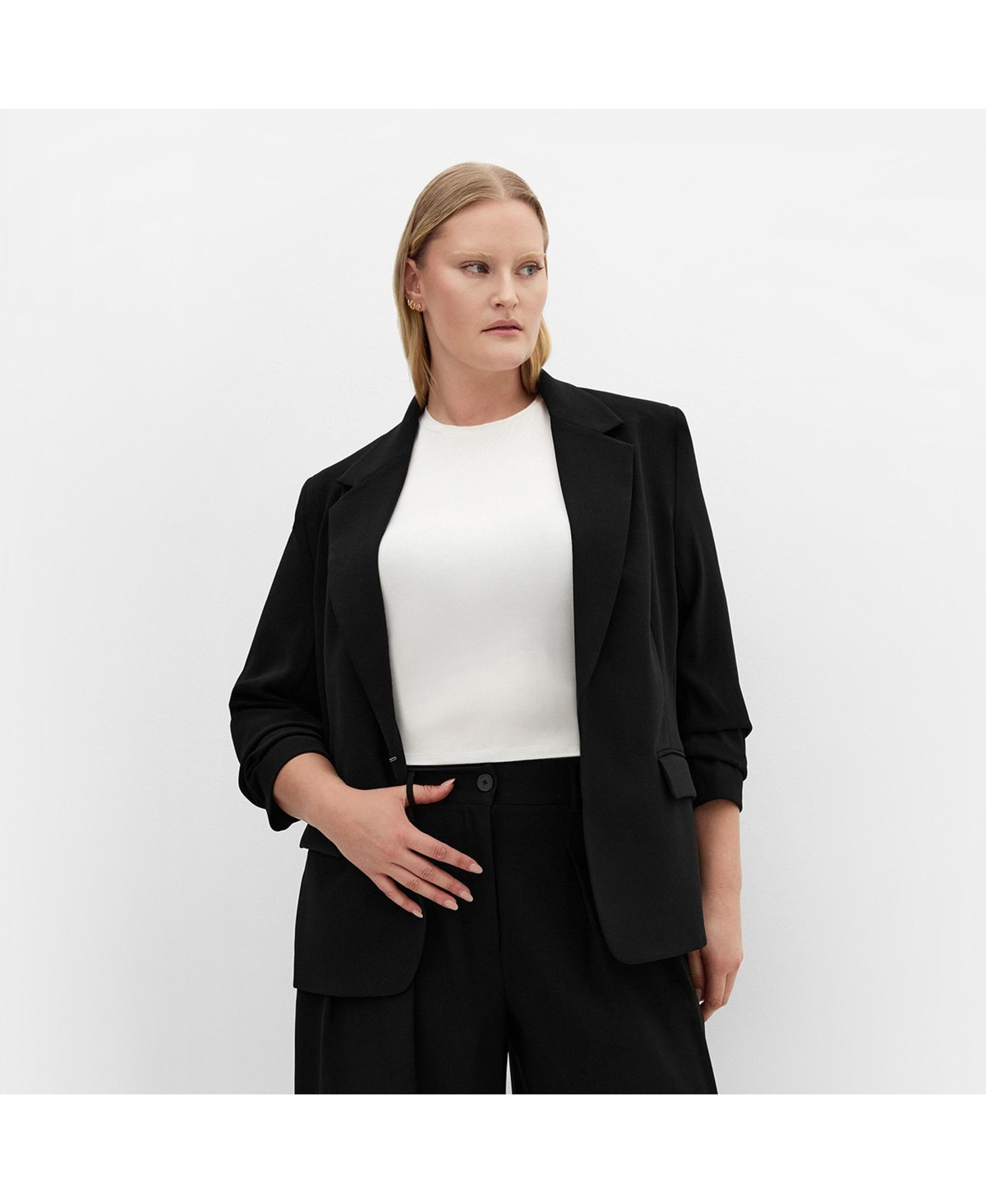 City Chic Women's Abbie Blazer - Black | Macy's