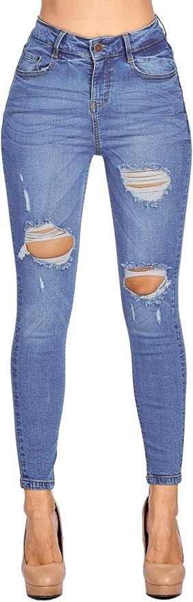 Blue Age Multistyle Denim Cotton Skinny Jeans/Pants | Amazon (US)
