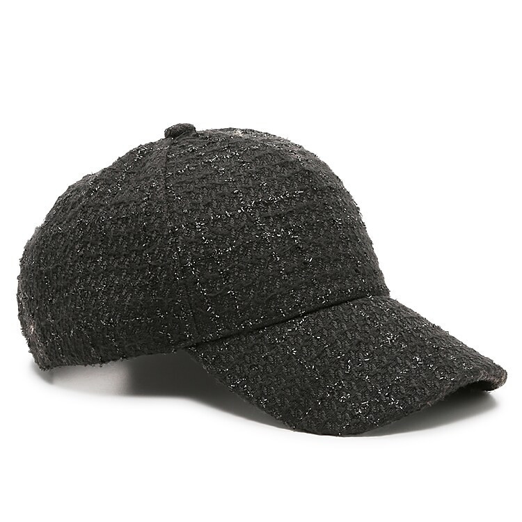 Kelly & Katie Tweed Baseball Cap | Women's | Black | Size One Size | Hats | Baseball Cap | DSW