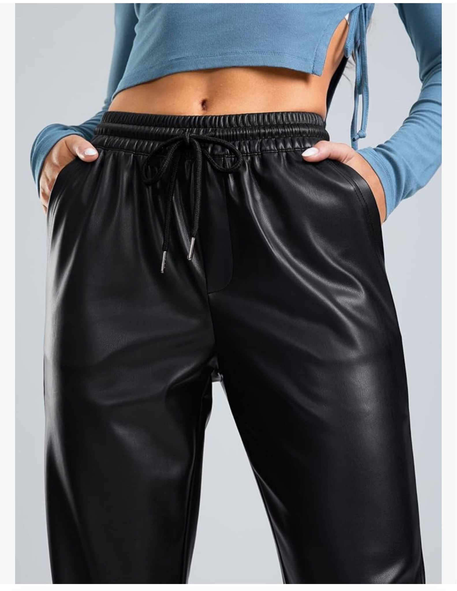 Faux Leather Pants High Waisted Straight Leg Cropped Ankle Trousers Matte Pleather Pants for Women

#LTKSeasonal #LTKTravel #LTKFindsUnder50
