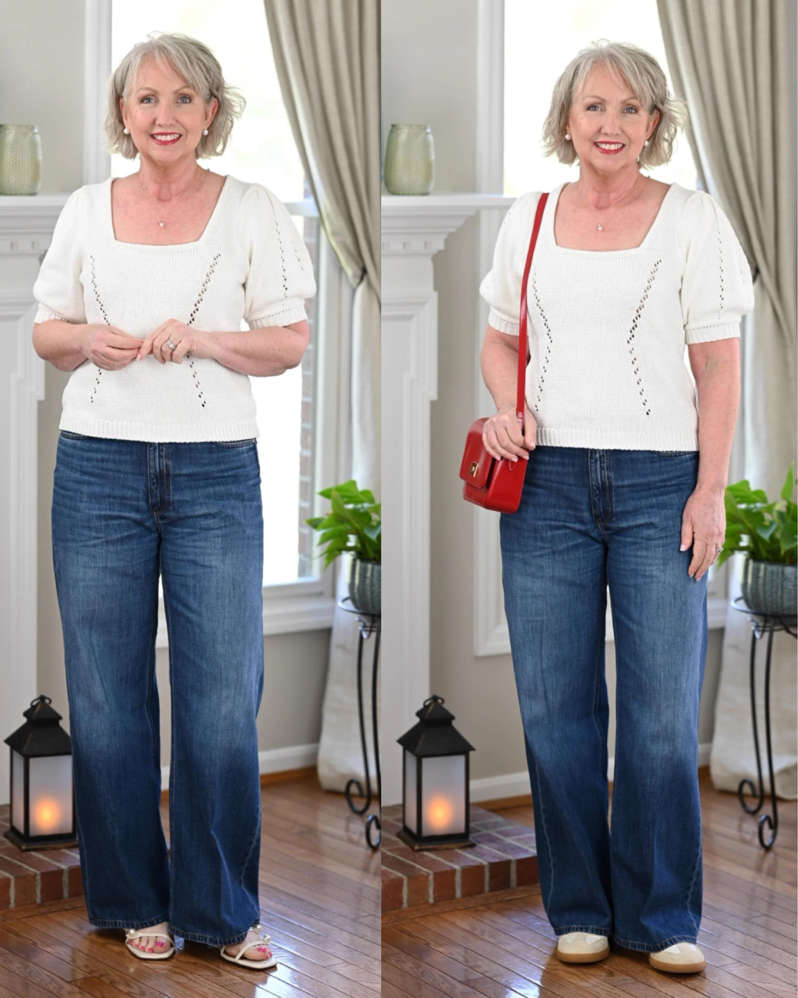 My ME+EM jeans are my favorite pair and I get so many compliments when I wear them. Everyone wants to know where to get them. They’re only available at ME+EM and I’ve linked you below. They run true to size for a great fit! @meandem #meandem #gifted 

#LTKover40 #LTKstyletip #LTKmidsize