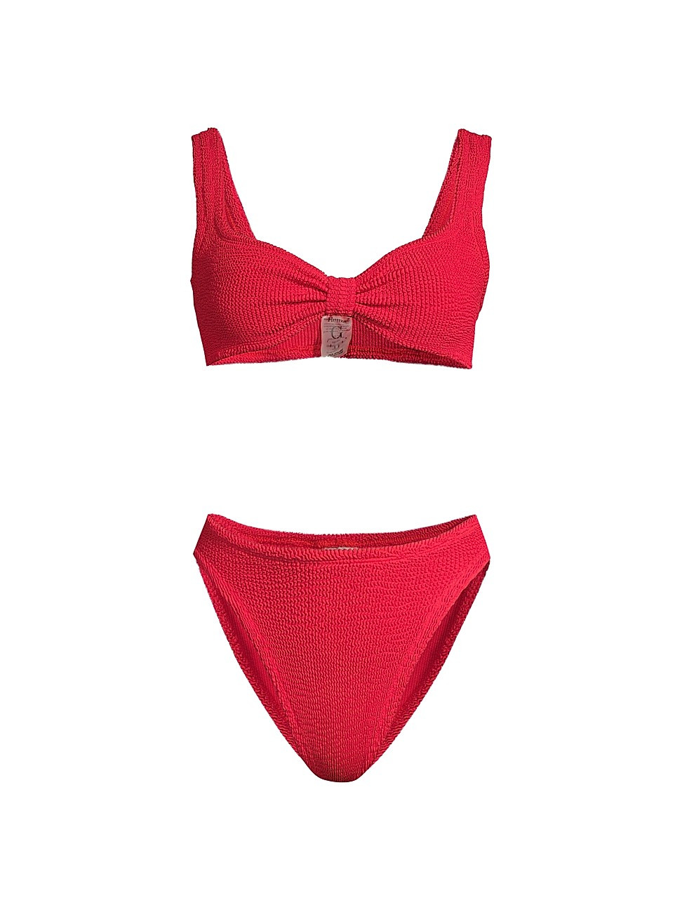 Women's Bonnie Twisted Knit Bikini Set - Red | Saks Fifth Avenue