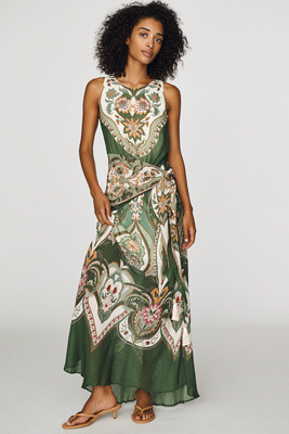 Farm Rio x Anthropologie Fit-and-Flare Maxi Dress | Anthropologie (US)