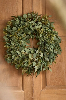 Fresh Tri-Eucalyptus Wreath | Terrain