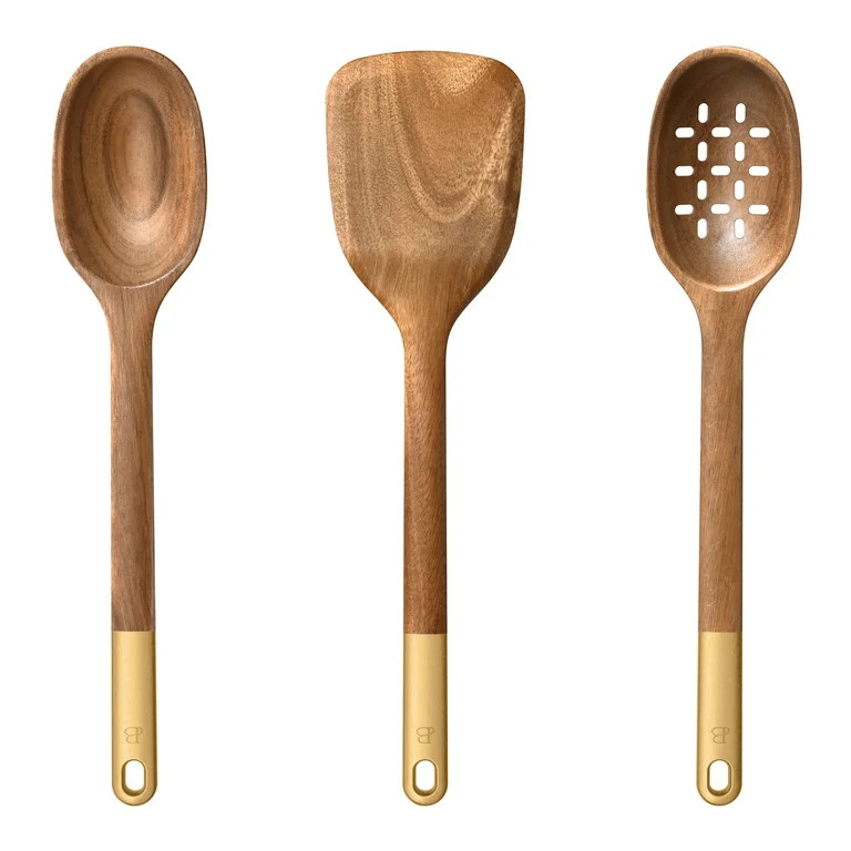 Beautiful 3-Piece Wood Kitchen Utensil Set by Drew Barrymore | Walmart (US)