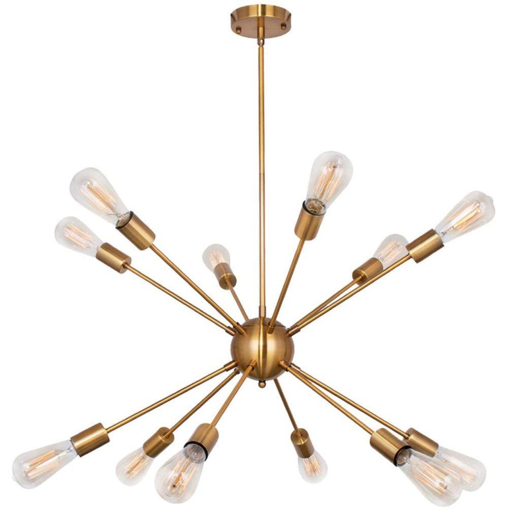 12 Lights Modern Pendant Lighting Industrial Vintage Sputnik Chandeliers Ceiling Light Fixture, B... | Walmart (US)