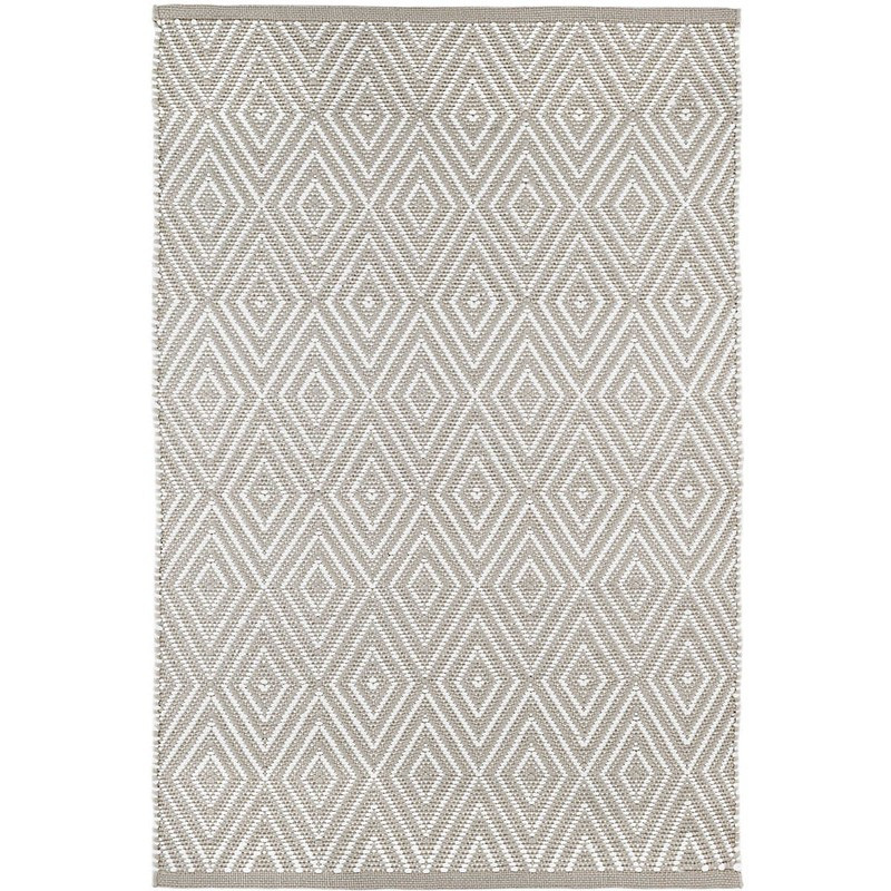 Diamond Platinum/White Indoor/Outdoor Rug | Annie Selke