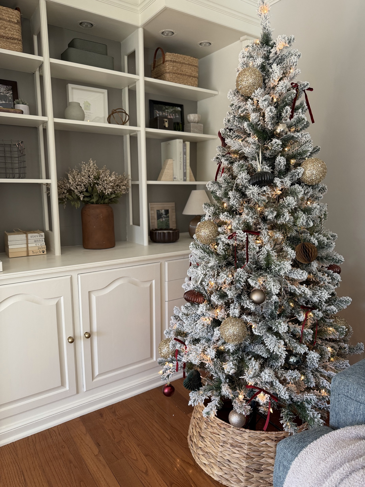 This is my pretty tree that I decorated this week! Our family tree we will do after Thanksgiving. I added red instead of green bows this year and I love the contrast it gives. This tree is also super affordable and isn’t big so it’s great for small spaces!

#LTKFindsUnder100 #LTKHome #LTKHoliday