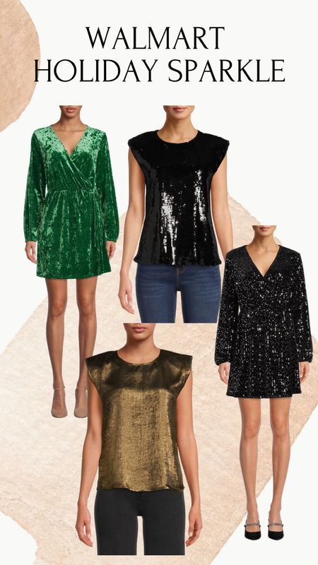 Holiday outfits from Walmart! Lots of velvets, sequins and shimmer 

#LTKSeasonal #LTKHoliday #LTKunder50