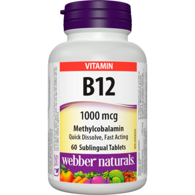 Webber Naturals Vitamin B12 1000mcg | Well.ca