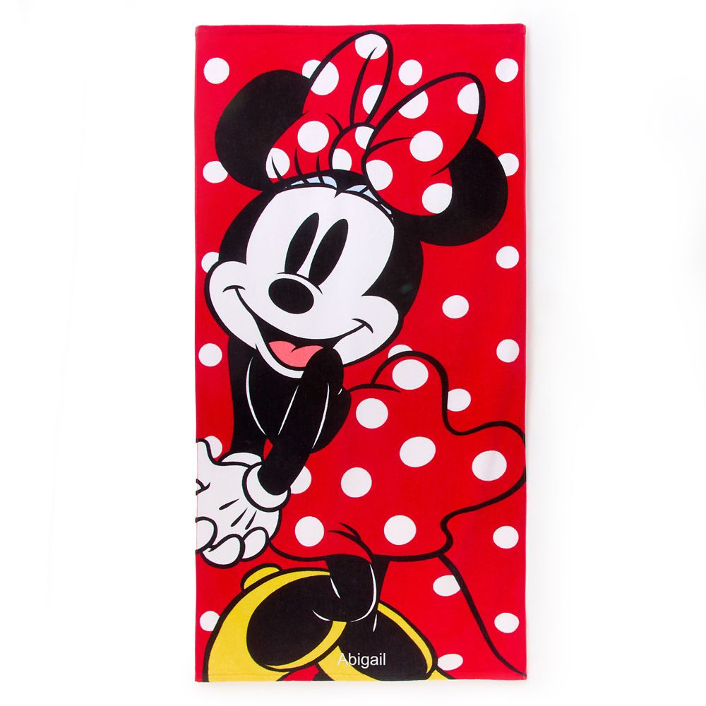 Minnie Mouse Beach Towel – Personalized | Disney Store
