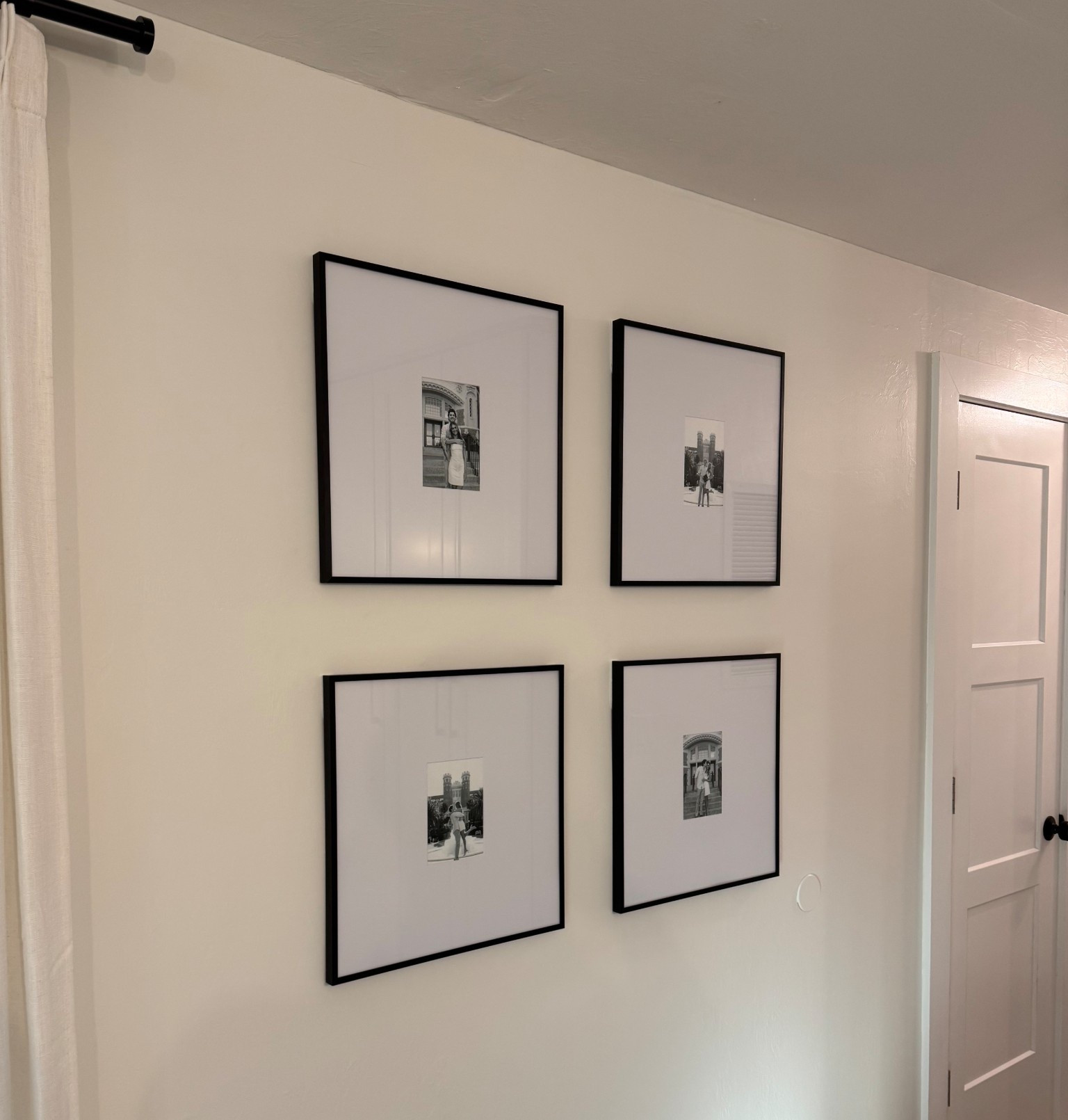 picture wall with these Walmart finds of 18x18 frames matted to a 4x6 #walmart #walmartfinds 

#LTKFindsUnder50 #LTKFindsUnder100 #LTKHome