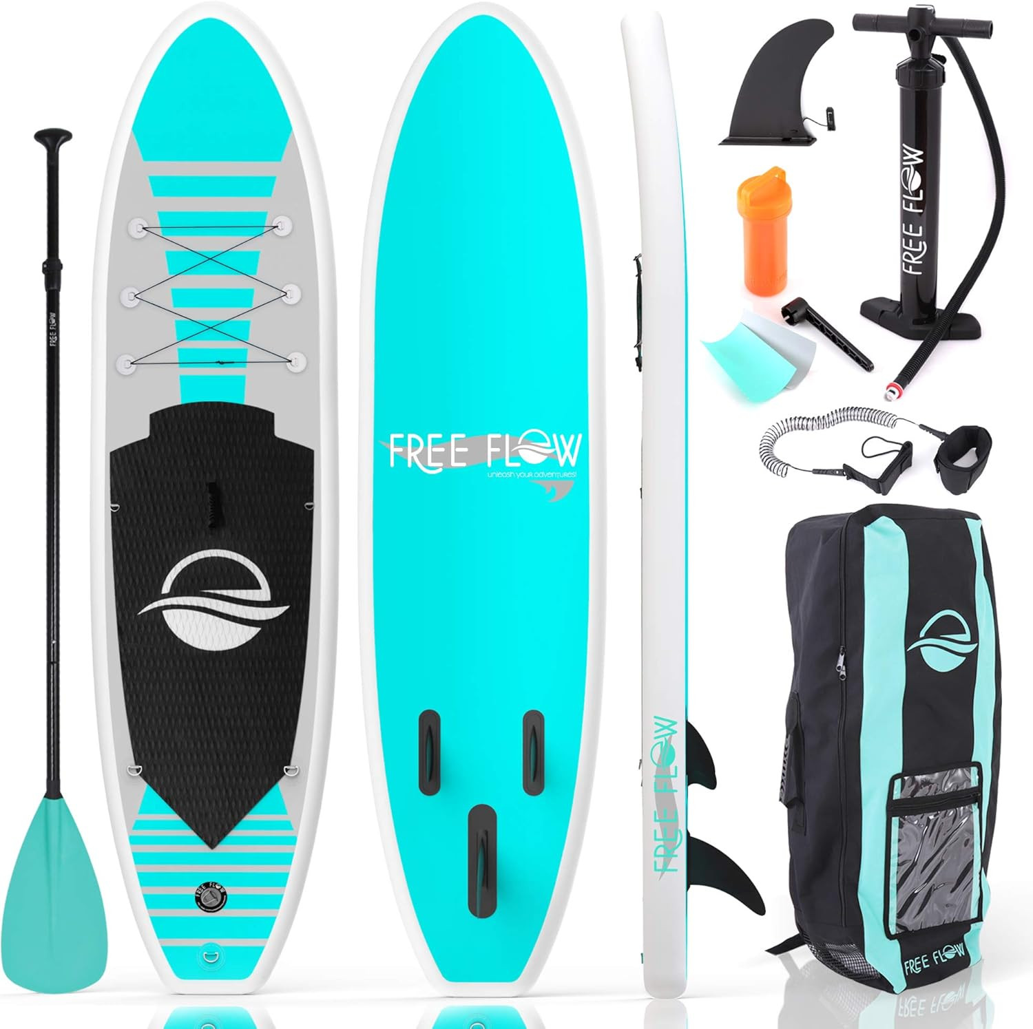 SereneLife Inflatable Stand Up Paddle Board (6 Inches Thick) with Premium SUP Accessories & Carry... | Amazon (US)
