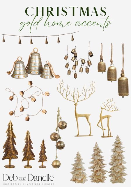 Shiny gold Christmas decor 🎄 

Christmas decor, gold Christmas decor, shiny Christmas decor, gold bells, gold Christmas trees, gold reindeer, mantle decor, side table decor, Deb and Danelle  

#LTKSeasonal #LTKHoliday #LTKhome