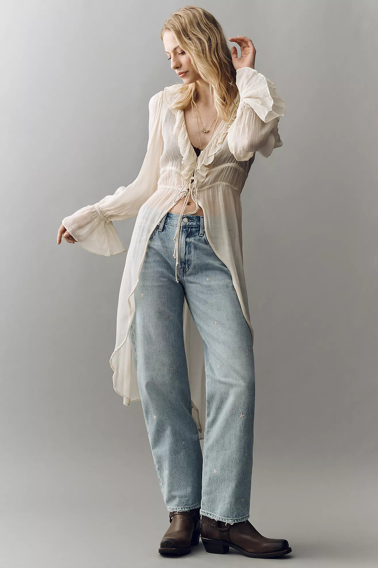 Pistola Lexi Mid-Rise Tapered Jeans | Anthropologie (US)