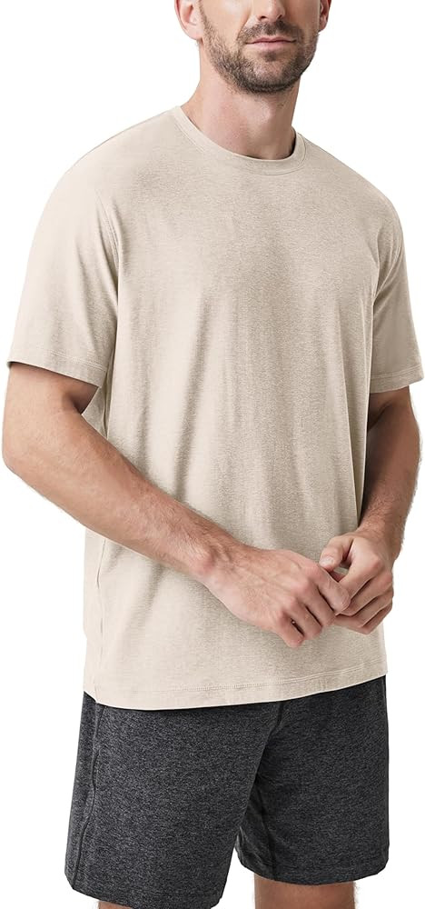 ODODOS Men's Performance T-Shirt - odSTRATUM Tech Tee, Ultra Soft Moisture Wicking UPF 50+ Fitness Shirts - The Ascent Series | Amazon (US)