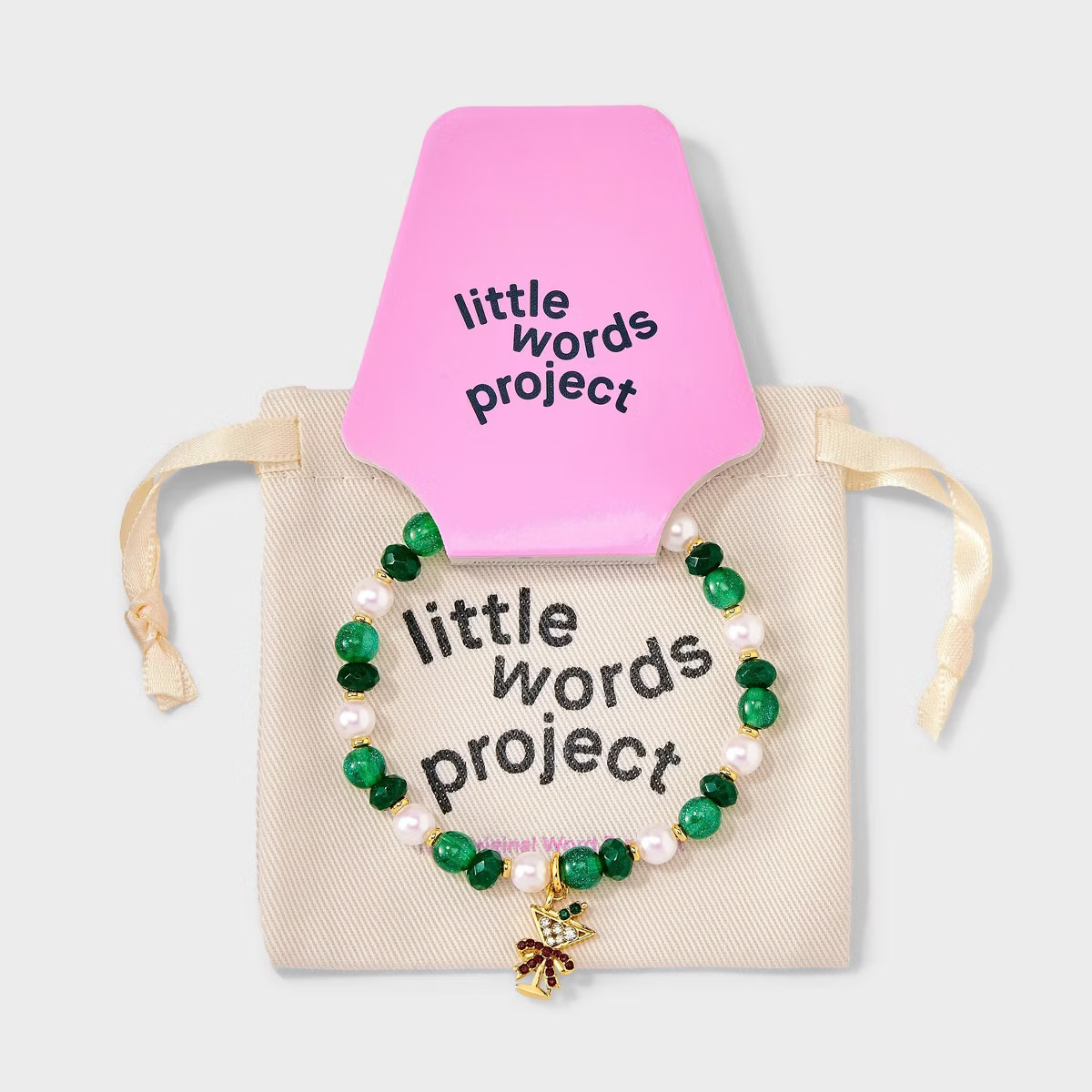 Little Words Project Holiday Martini Charm Beaded Bracelet | Target