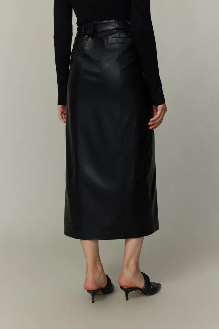 Gigi Midi Skirt in Vegan Leather | Fabrique