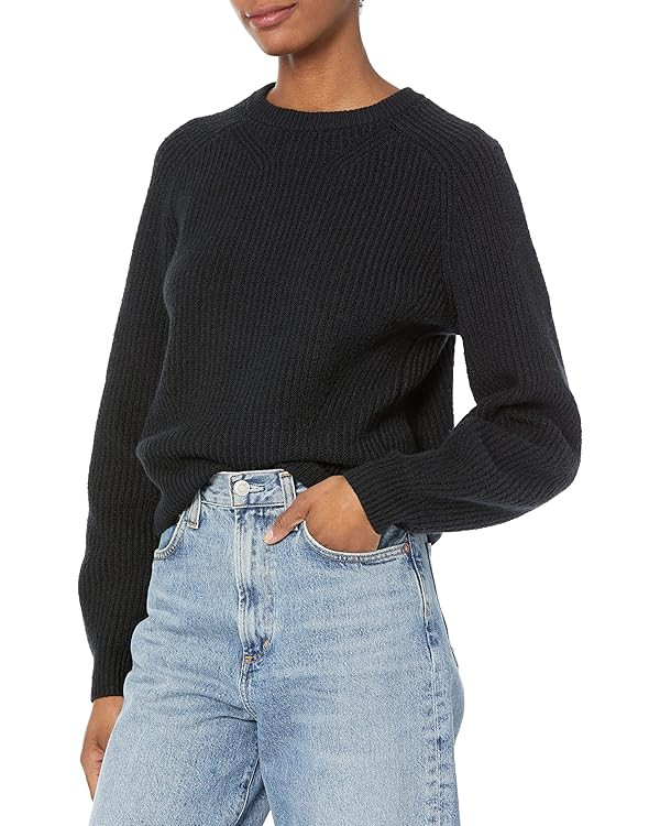 Amazon Essentials Ribbed Long Sleeve Sweaters for Women, Crewneck | Amazon (US)