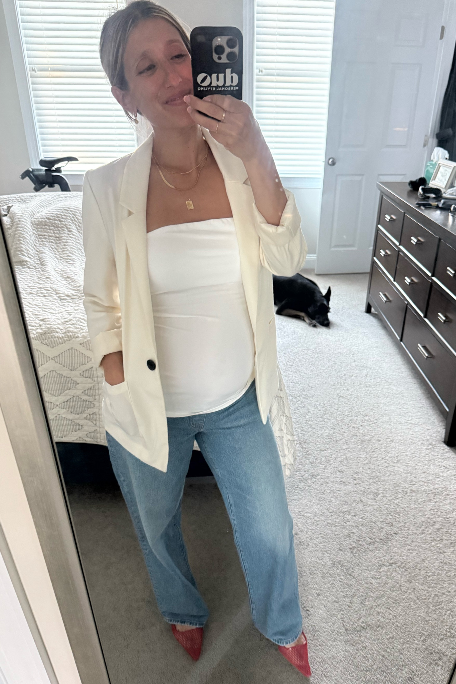 Maternity jeans for.the.win!

#LTKBump #LTKShoeCrush #LTKxMadewell