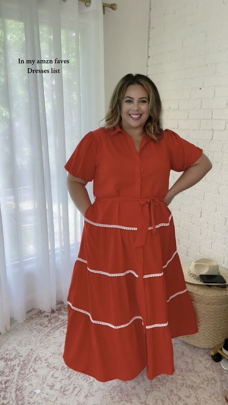 Found the perfect plus size red dress for the summer! This dress is available in a ton of colors for Bridal showers, baby showers, graduations and any celebration this summer! 

#LTKstyletip #LTKparties #LTKplussize