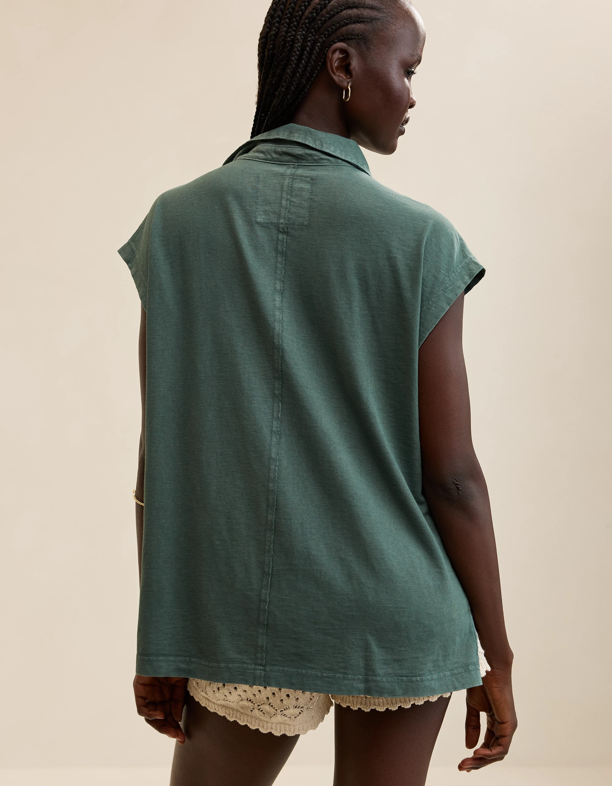 Aerie Happiest Oversized Polo T-Shirt | Aerie