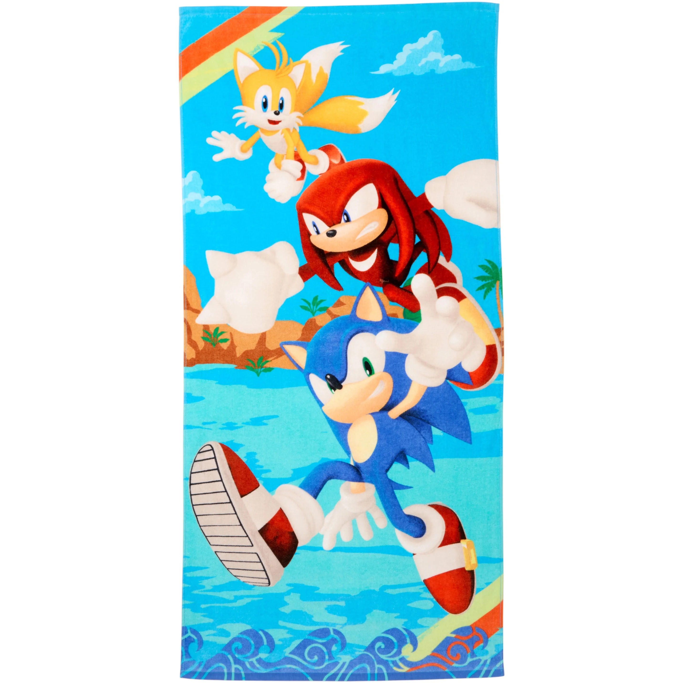 Sonic Kids Cotton Beach Towel, 28" X 58", Sega - Walmart.com | Walmart (US)