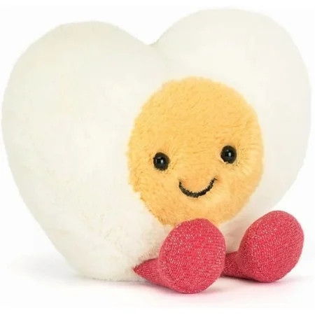 Jellycat Amuseables Heart Boiled Egg Plush, 3 Inch Sitting Height | Walmart (US)