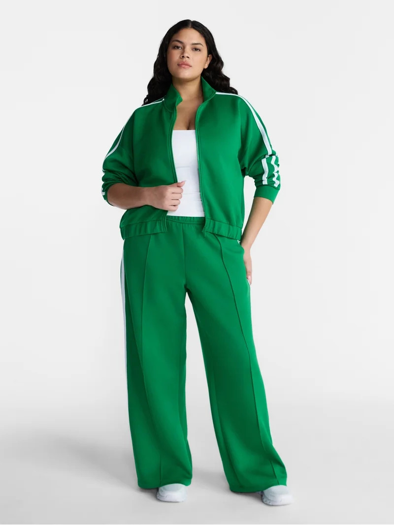 Avia Women's Pique Knit Pants, 30" Inseam, Sizes XS-XXXL | Walmart (US)