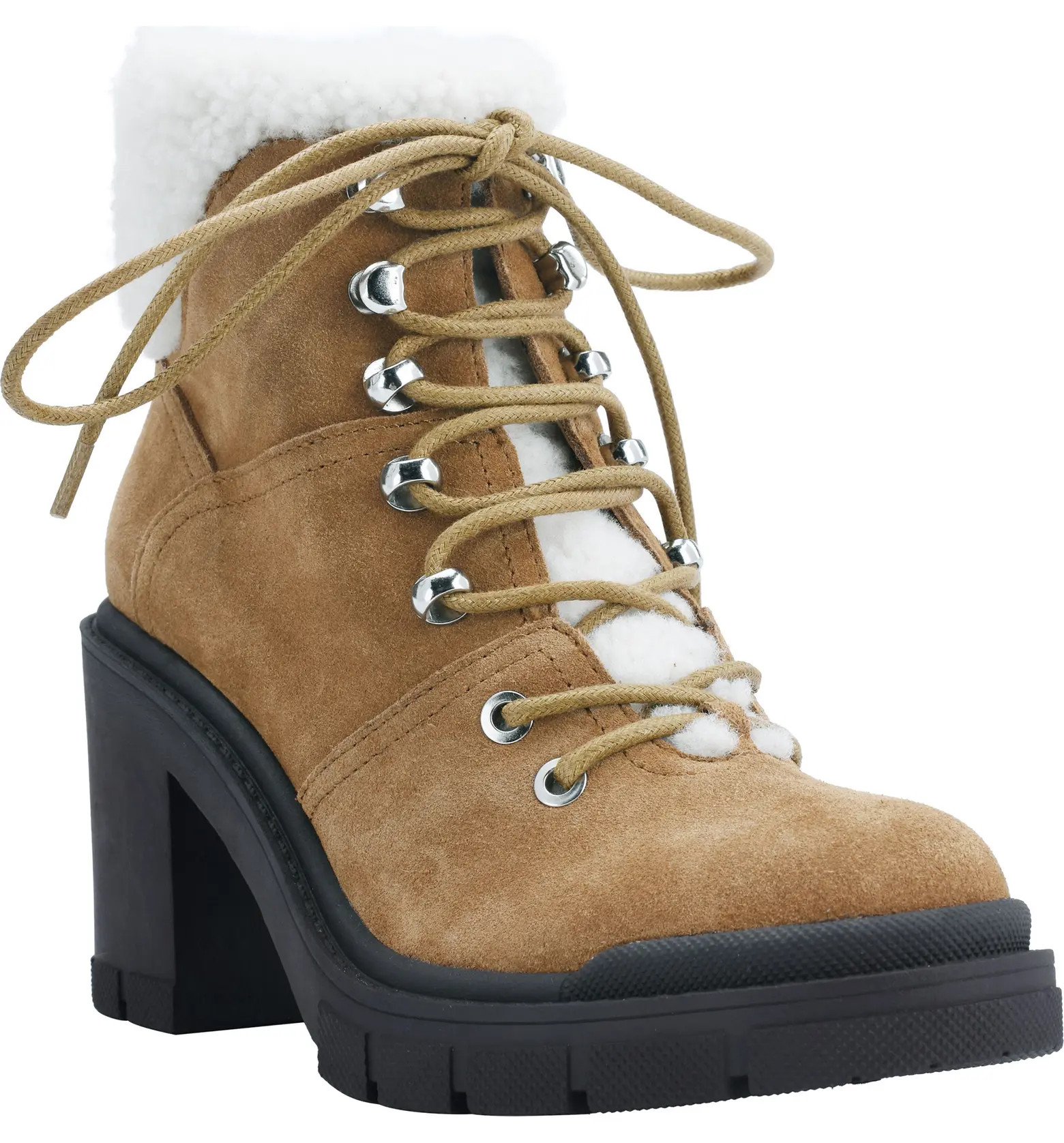 Marc Fisher LTD Marc Fisher Vacinta Genuine Shearling Bootie | Nordstrom | Nordstrom