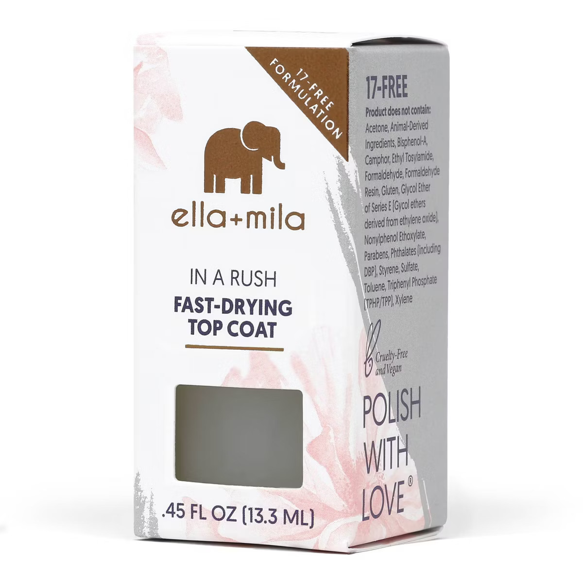 ella+mila Nail Care Quick Dry Top Coat (In a Rush) - 0.45 fl oz | Target