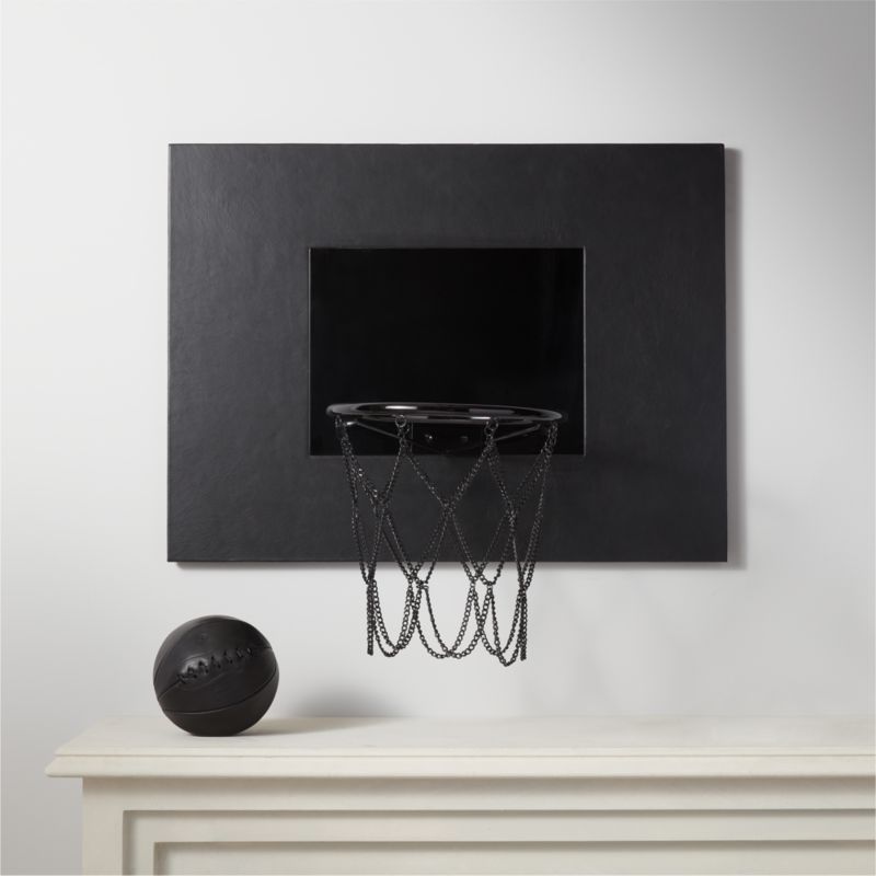 Black Leather Basketball Hoop + Reviews | CB2 | CB2
