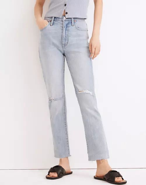 The High-Rise Slim Boyjean in Prentice Wash: Ripped Edition | Madewell