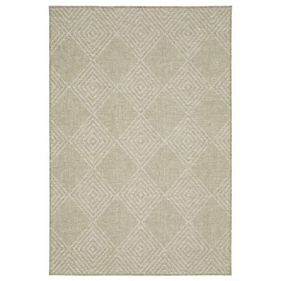 Jessiejames Geometric Machine Woven Polypropylene Indoor / Outdoor Area Rug in Brown/Gray | Wayfair North America