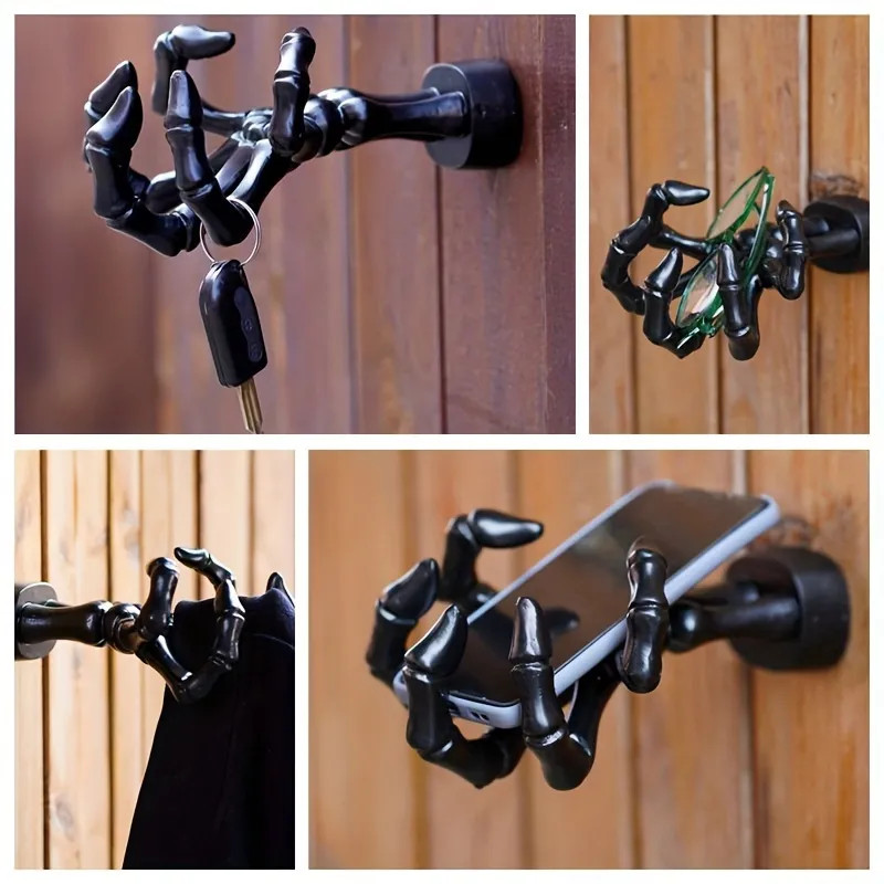 1pc, Black Ghost Hand Wall Hook, Skull Claw Hanger Storage Rack Shelf Holder For KEY Holder Dress... | Temu Affiliate Program