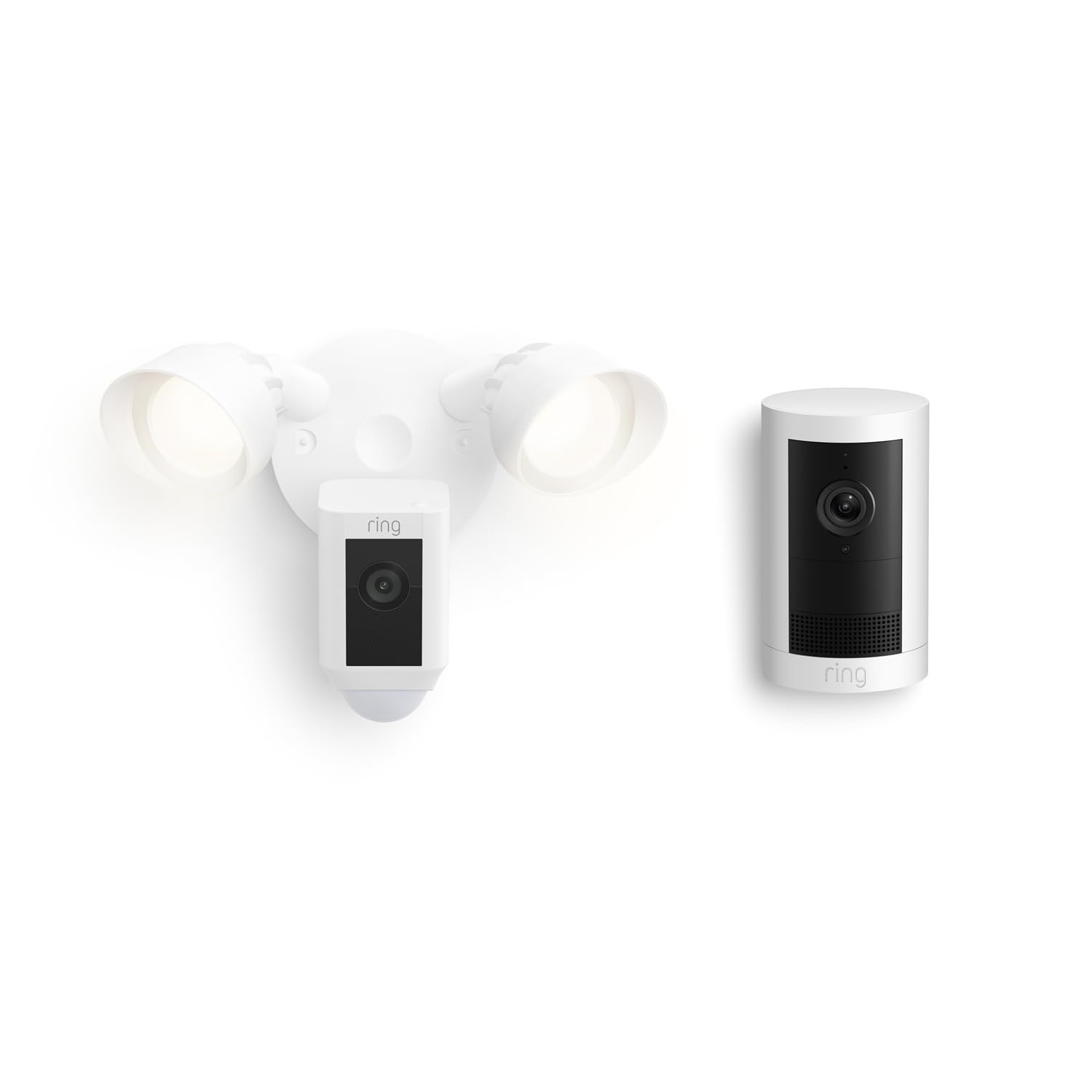 Ring Floodlight Cam Plus, Wired with Ring Outdoor Cam Plus, Battery | Amazon (US)