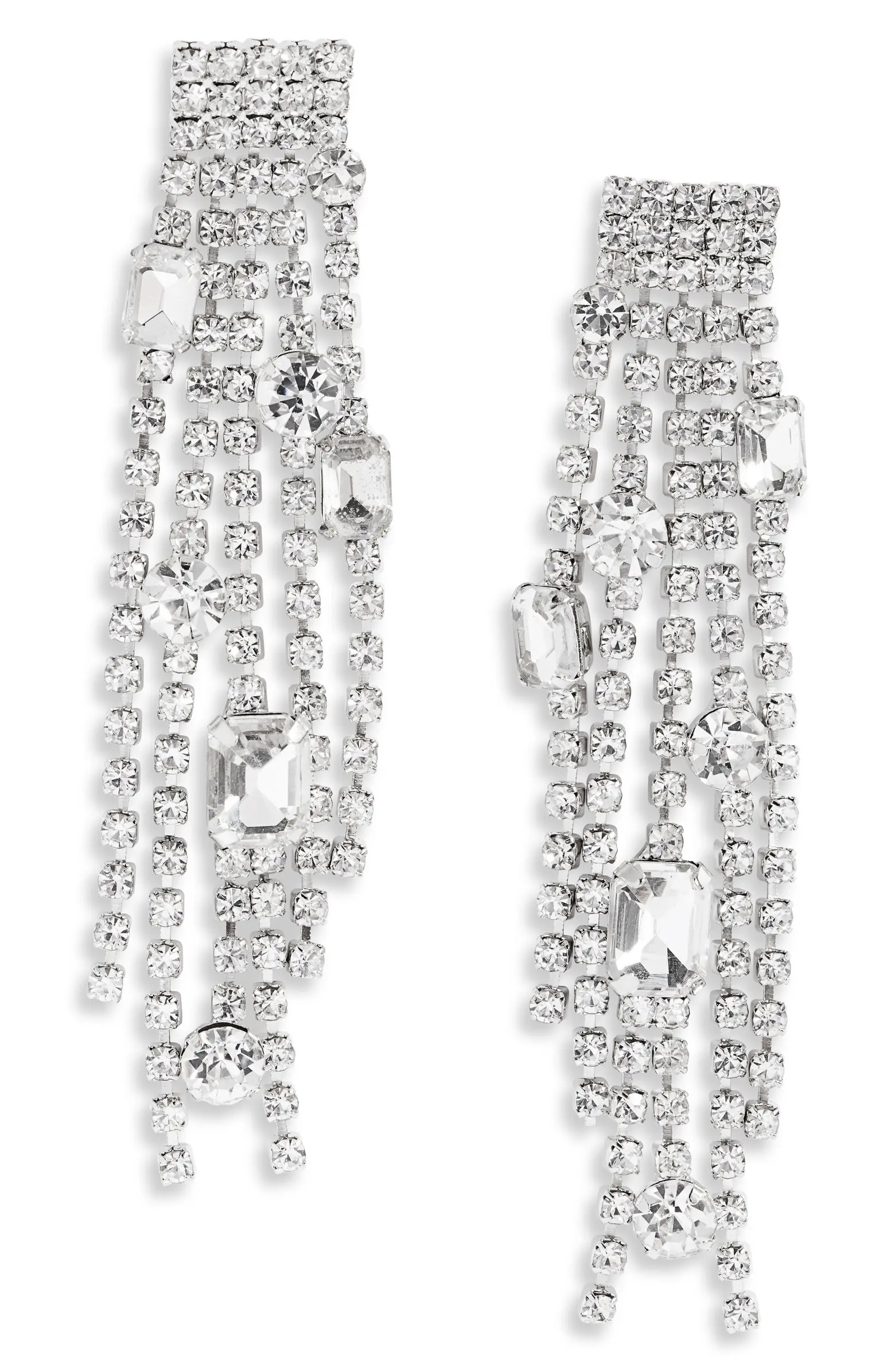 CRISTABELLE Fringe Post Earrings | Nordstrom | Nordstrom