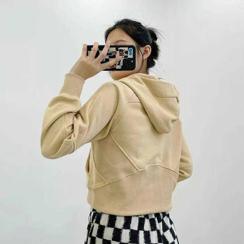 Women Sport Jacket half Zipper Yoga Coat Clothes LU-03 Quick Dry Fitness Outfits Running Hoodies ... | DHGate