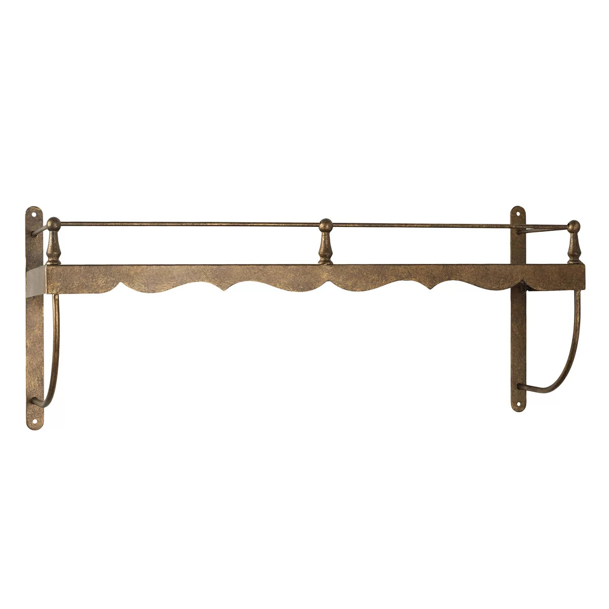 Belle Maison 7" x 22" Brass Iron Cafe Ledge | Kohl's