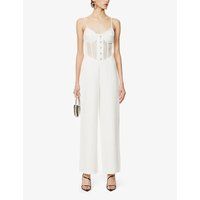 Semi-sheer front stretch-crepe jumpsuit | Selfridges