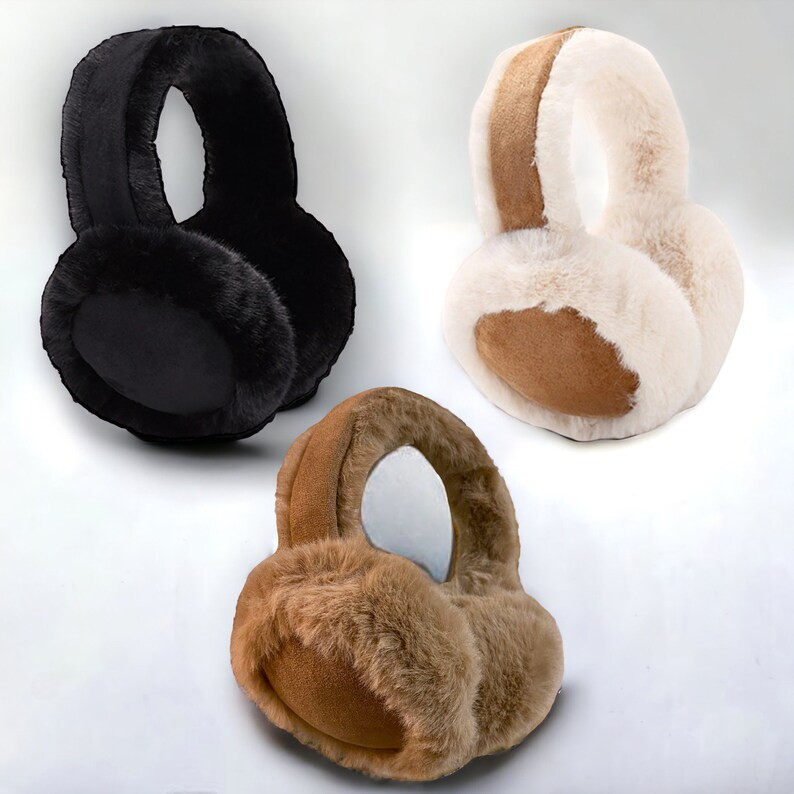 Plush Ear Warmers Ear Muffs Warm Ear Muffs Faux Fur Winter - Etsy Croatia | Etsy (EU)