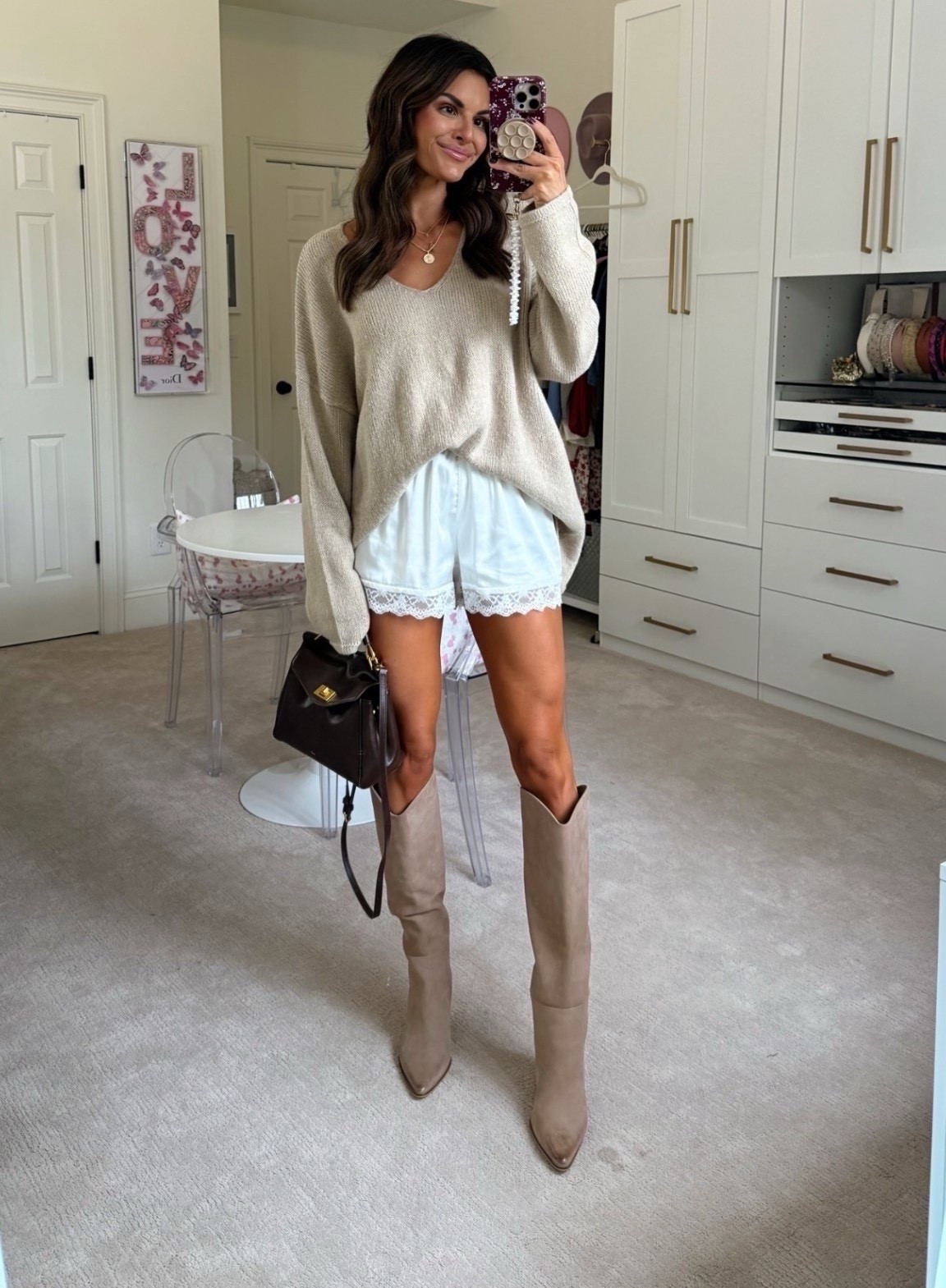 Love these boots from Marc Fisher and they’re $100 off right now! Entire outfit from Amazon is back in stock! Loving the lace shorts trend 😍

Amazon fashion, knees high boots, Amazon finds, sale, Katy Harrell