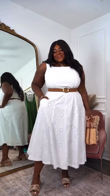 You can’t go wrong with this dress for spring and summer. The darling eyelet details are so sweet. Wearing and XXL. All accessories including belt are from Target! I’ve linked it all below. 

Vacation Outfit Inspo, Plus Size Spring Dress, Plus Size White Dresses, Graduation Dresss

#LTKfindsunder50 #LTKplussize #LTKsalealert