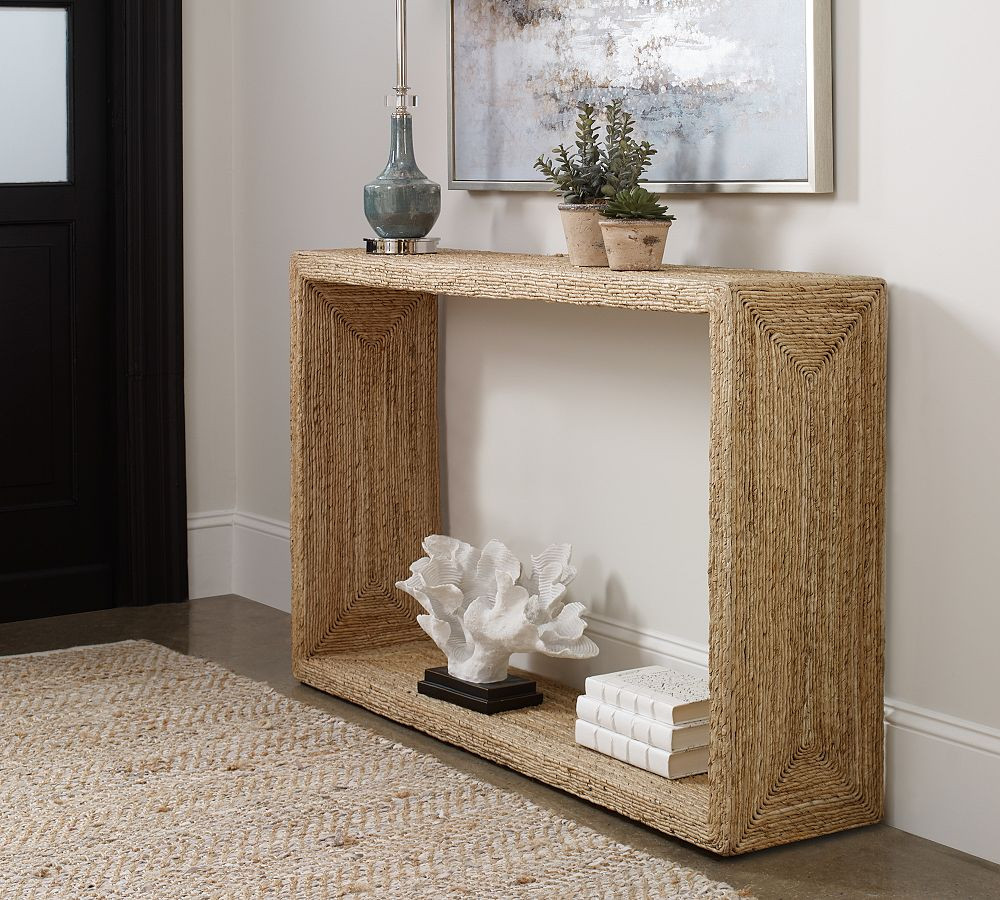 Noah Woven Console Table | Pottery Barn (US)
