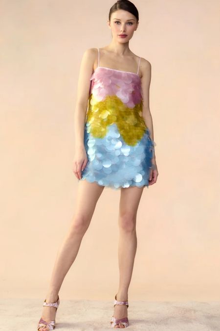 Cynthia Rowley DAYLIGHT DISCO DRESS

Iridescent gradient cascading paillettes dress
Adorned in multi-sized pastel paillettes
Double lined in organza

#LTKParties #LTKStyleTip #LTKTravel