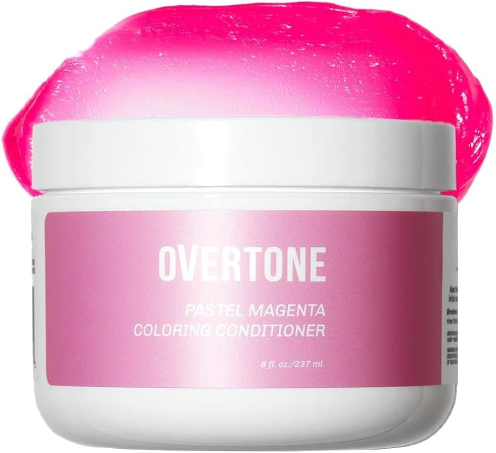 Overtone Semi Permanent Hair Color Conditioner, Pastel Majenta Morning, 8 oz, Nourishing, Damage-... | Amazon (US)