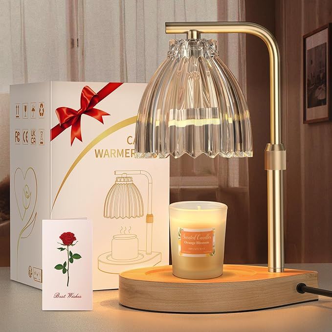 Trtyldt Gifts for Women, Candle Warmer Lamp with Timer & Dimmer, Candle Warmer Lamp Height Adjust... | Amazon (US)